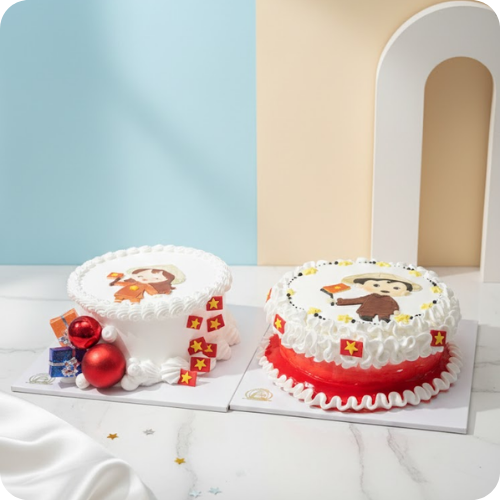 MẪU BÁNH KEM QUỐC KỲ VIỆT NAM