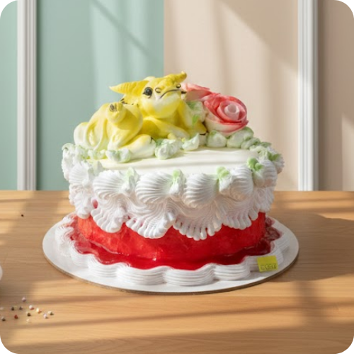 MẪU BÁNH KEM TRÂU VÀNG