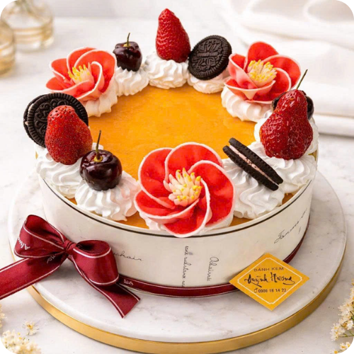 BÁNH KEM TIRAMISU MẪU TRÒN